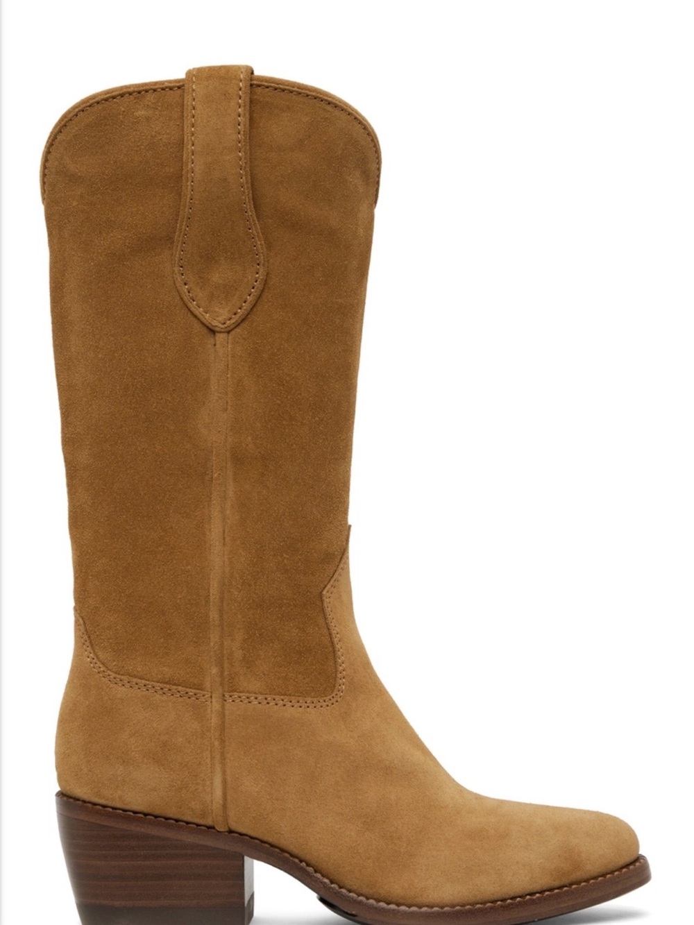 Rag & Bone Camel Suede Western Boots. Size 7.5 in box. - Picture 3 of 14